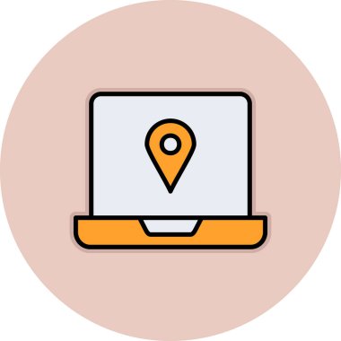 konum pin simgesi vektörü