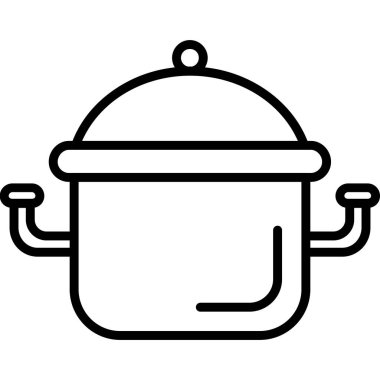 yemek tenceresi simgesi, taslak biçimi
