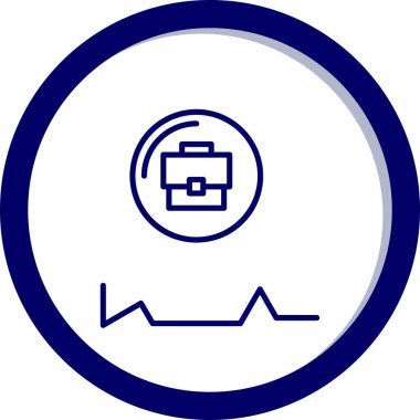 İş ve finans simgesinin vektör illüstrasyonu