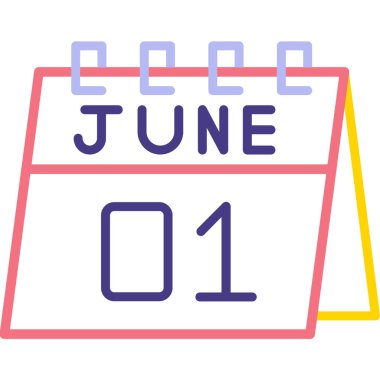 Bir günlük takvimde 1 Haziran tarihi