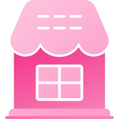 Mağaza. Web simgesi basit illüstrasyon