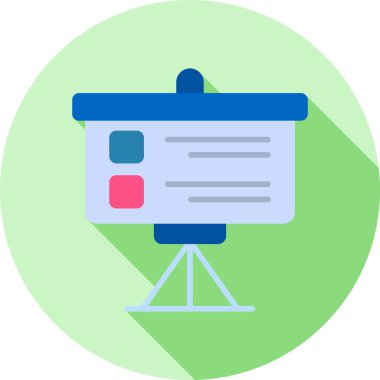 Reklam reklam pazarlama simgesi düz stil