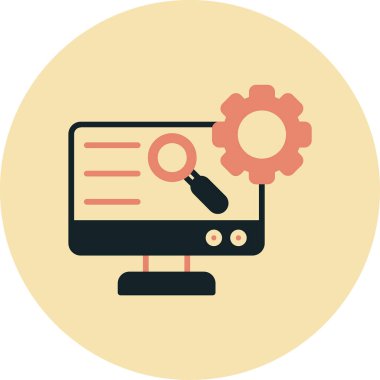 seo modern simgesinin vektör illüstrasyonu