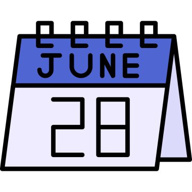 Takvim simgesi tasarımı, vektör illüstrasyonu