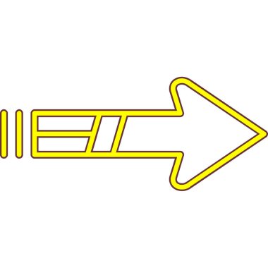 ok simgesi vektör illüstrasyonu