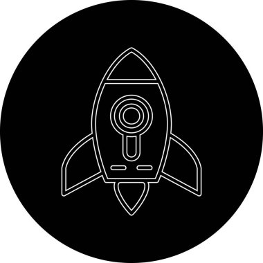 Kişisel ve ticari kullanım için vektör roket simgesi...