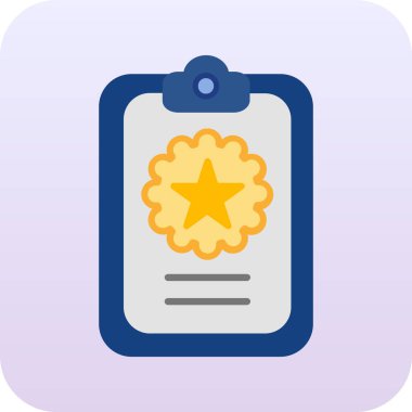 Satır renk tasarımında rozet vektörü simgesi