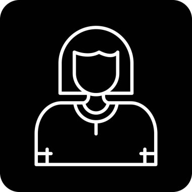 Vektör Avatar Simgesi illüstrasyonu