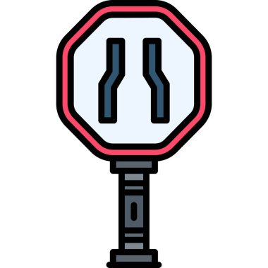 Trafik ışığı simgesi, vektör illüstrasyonu