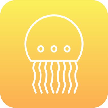 ahtapot simgesi ağınız için beyaz arkaplanda izole edildi