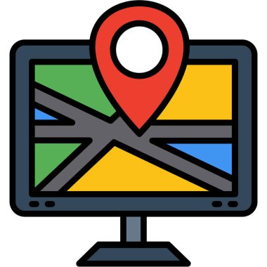 Konum Simgesi. Vektör İllüstrasyonu