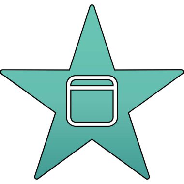 Basit vektör simgesi, yıldız çizimi