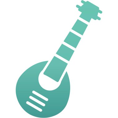 Gitar web simgesi. vektör