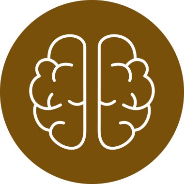 beyin ikonu vektör illüstrasyonu