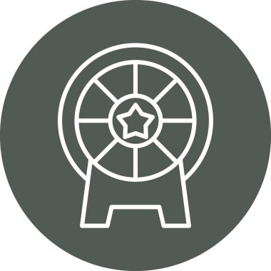 Bir fan simgesinin vektör illüstrasyonu