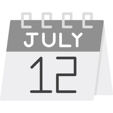 Takvim simgesi tasarımı, vektör illüstrasyonu