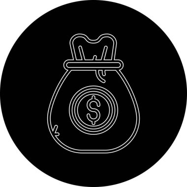 para çantası ikon vektör illüstrasyonu