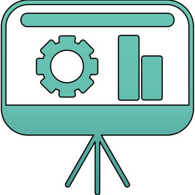 Televizyon. Web simgesi basit illüstrasyon