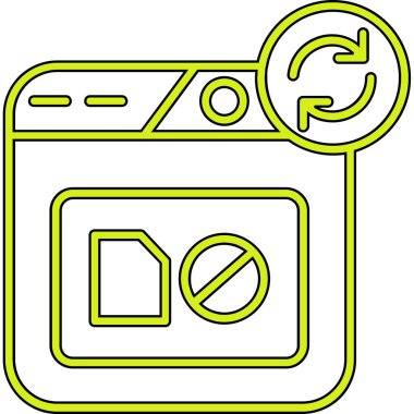 Kamera. Web simgesi basit illüstrasyon