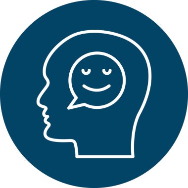 Baş simge vektör çizim