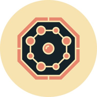 Düz stil Çin Yeni Yıl simgesi