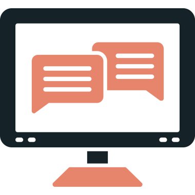 İnternet sohbeti. Web simgesi
