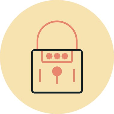 ikon vektör illüstrasyonunu kilitle