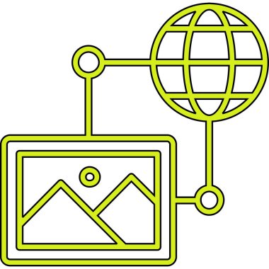 küresel ağ. Basit tasarım