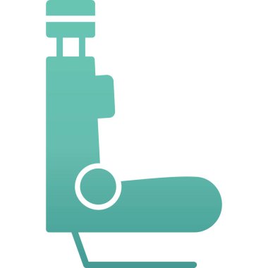 Mikroskop simgesi vektör çizimi