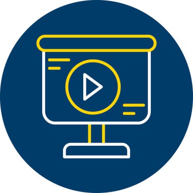 izleyici ikon vektör illüstrasyonu