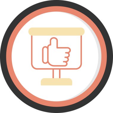 Simge vektör illüstrasyonunu Başparmaklar Yukarı