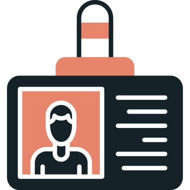 Kimlik kartı vektör çizim