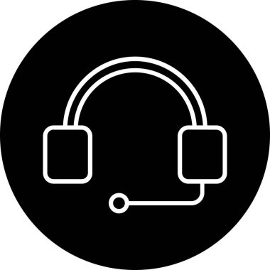 vektör kulaklık simgesi illüstrasyonu