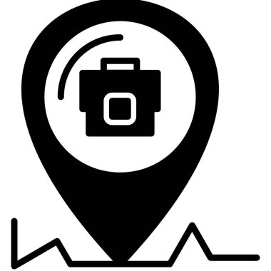 Harita konumu simgesi katı biçimli