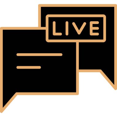 canlı sohbet simgesi - taslak biçimi