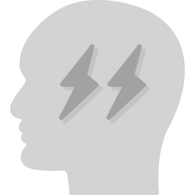 Beyin fırtınası düz vektör piktogram