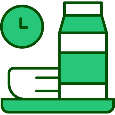 saat web simgesi basit illüstrasyon