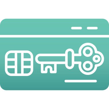 Anahtar kilidi vektör illüstrasyonu