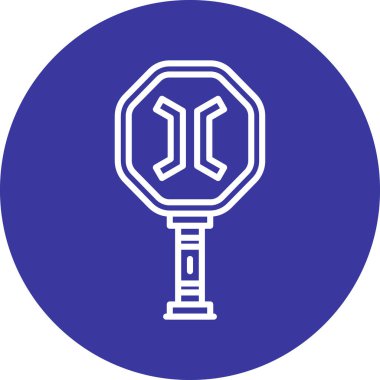 Bir b eksikliği simgesinin vektör çizimi