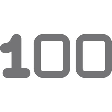 10 0 numara logo vektör tasarımı