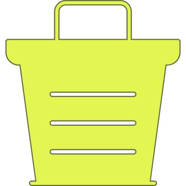 Çizgi film alışveriş çantasının vektör çizimi