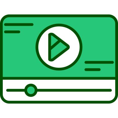 video kamera ikonu vektör illüstrasyonu