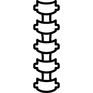 Omurga ikonu. Web için fizyoterapist vektör simgesinin ana hatları