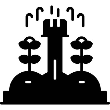 ağaç simgesi, vektör illüstrasyonu