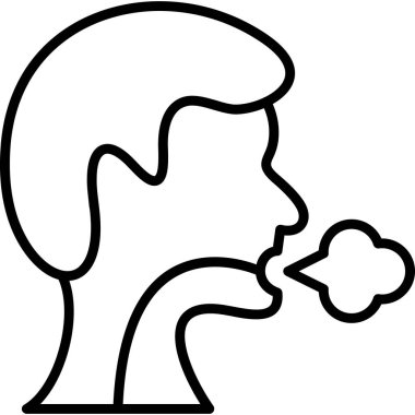 sigara dumanı ikonu tüttürüyor