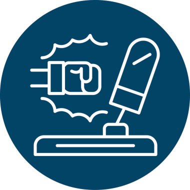 Bir simgenin vektör illüstrasyonu