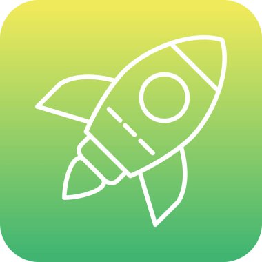 Roket simge vektör çizim