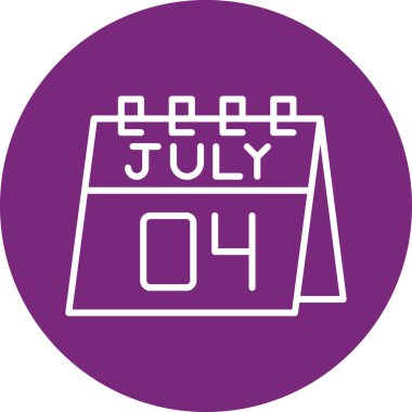 Takvim simgesinin vektör illüstrasyonu