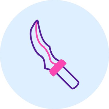 Bıçak simgesinin vektör illüstrasyonu