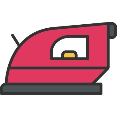 Demir vektör simgesi. beyaz arkaplanda izole edilmiş karikatür çizimi. demir vektör tasarımı.